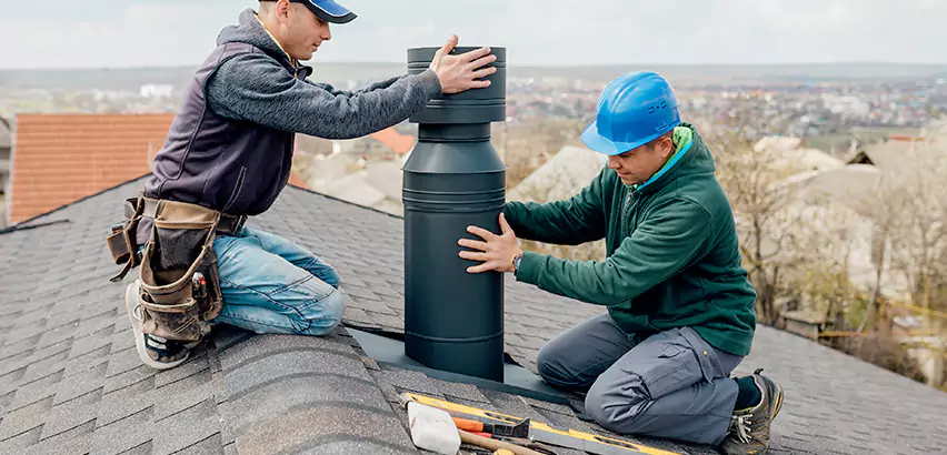 Chimney Flashing Replacement for Storm Damage in Bedford