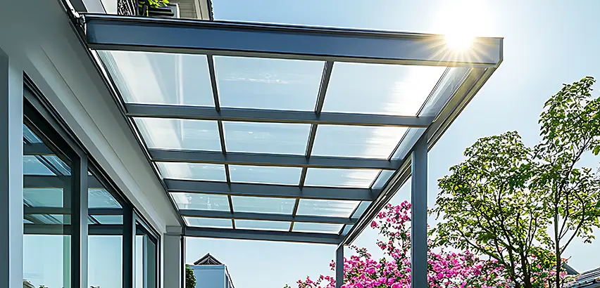 Glass Patio Roof Installation in Bedford