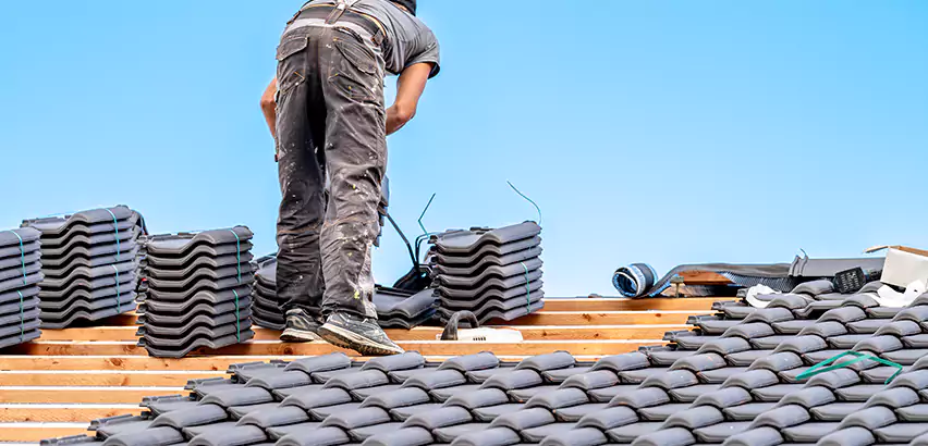 Replacing Tile Roof Underlayment in Bedford